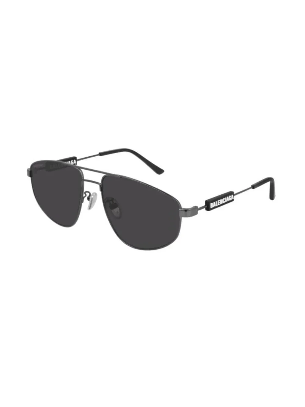 NEW BALENCIAGA SUNGLASSES BB0115S 001 UNISEX PILOT BLACK/GRAY EYEWEAR BALENCIAGA